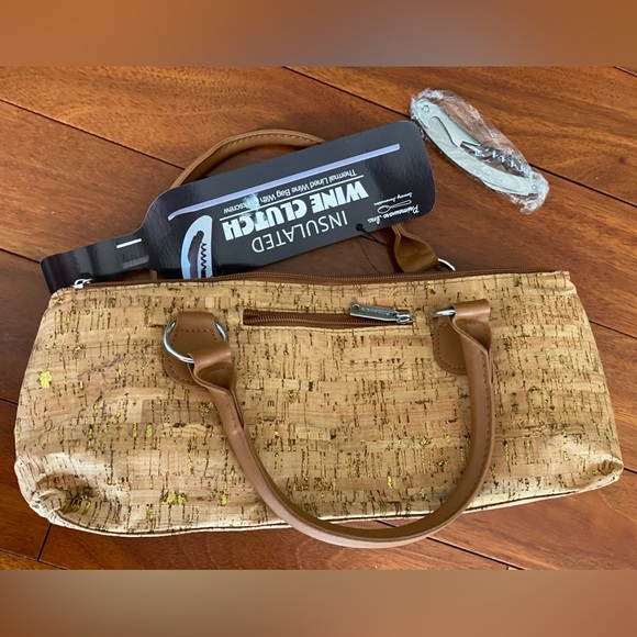 Insulated wine clutch purse bag - Picture 2 of 3